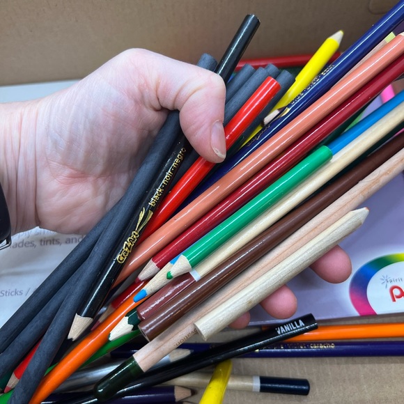 NWT & Used Colored Pencils, Oil Pastels Bundle of over 100 items!!! - Picture 7 of 10
